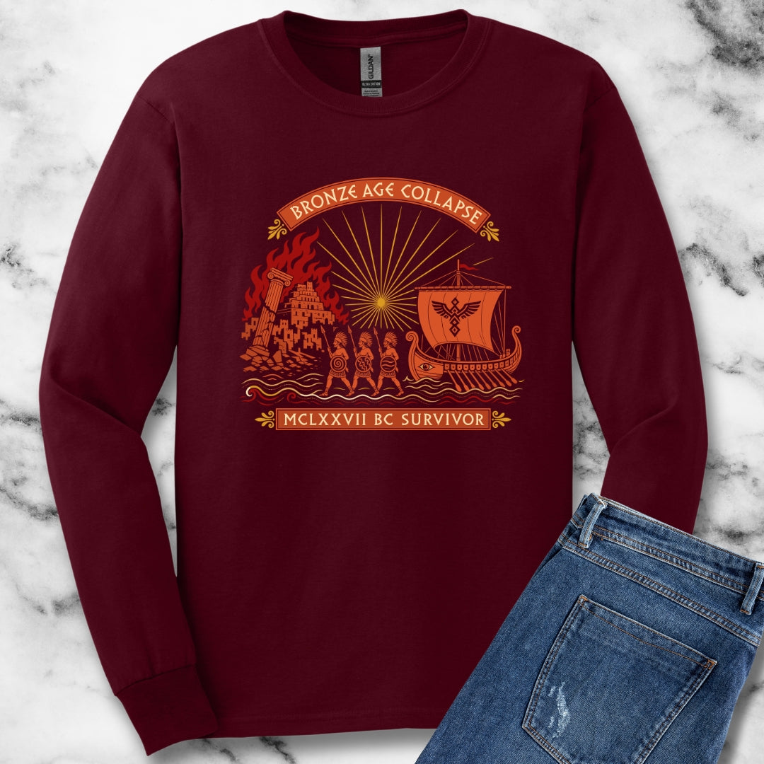 Bronze Age Collapse Survivor Unisex Long Sleeve Tee