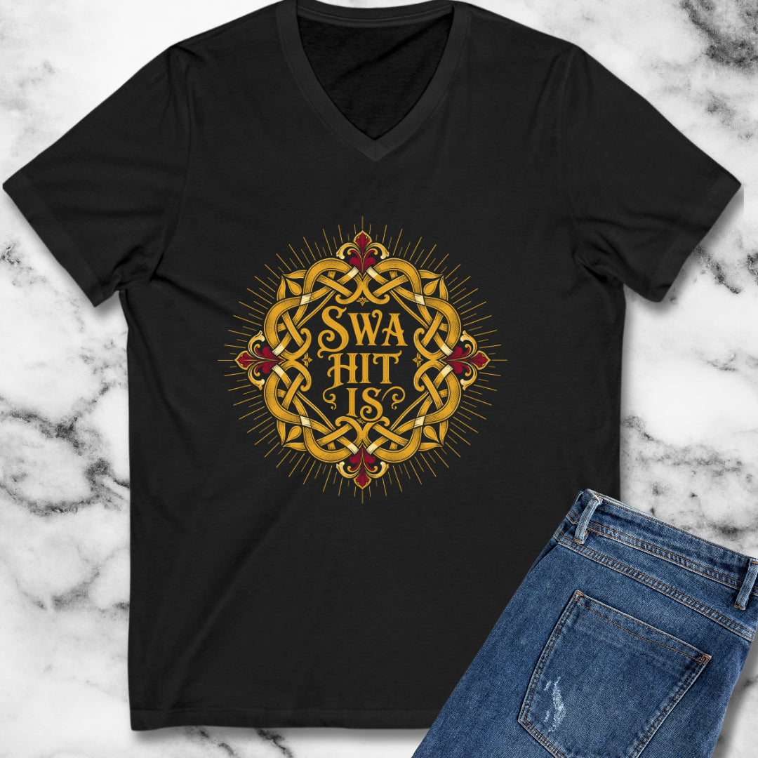 As It Is Old English V-Neck