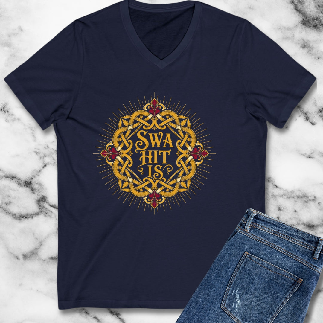 As It Is Old English V-Neck
