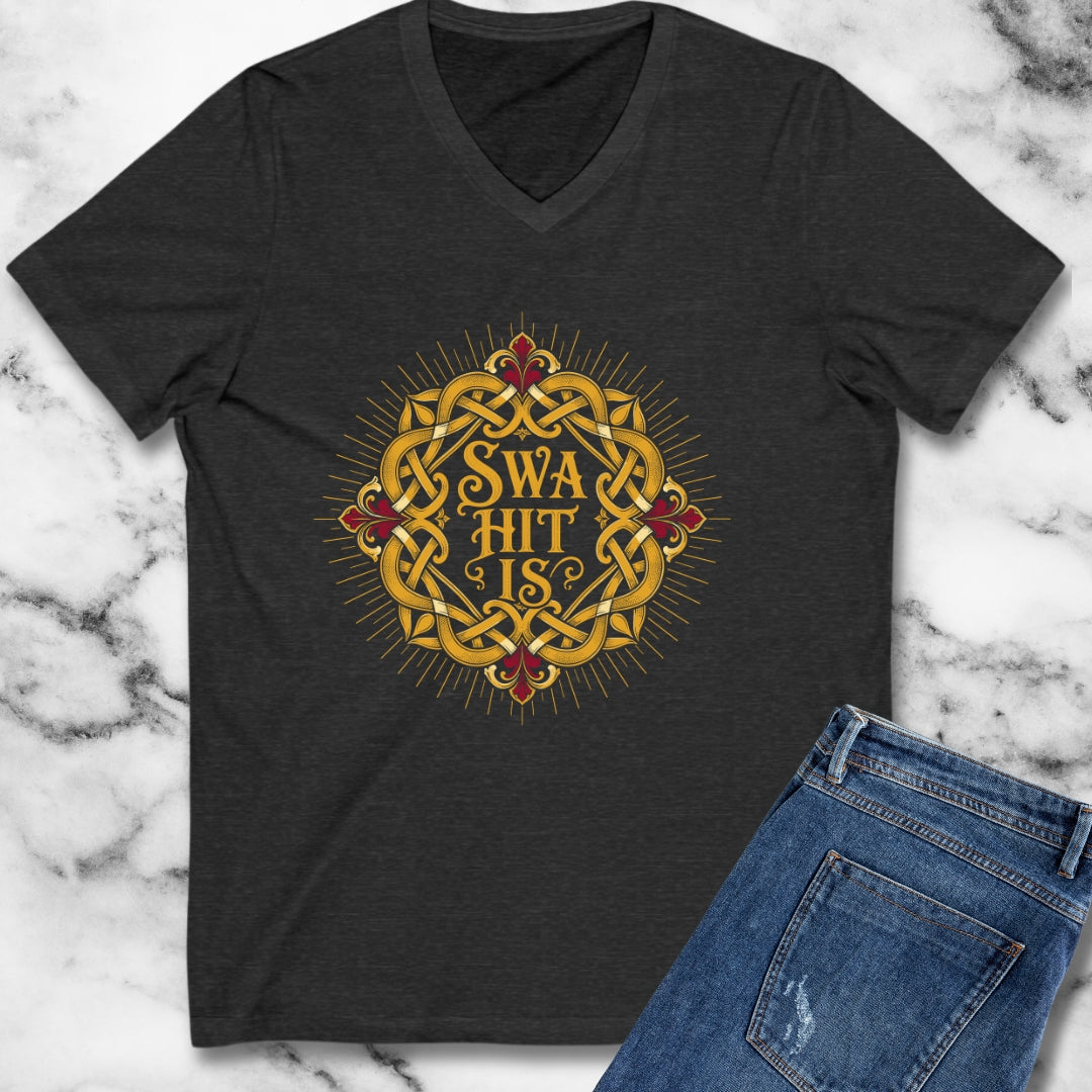 As It Is Old English V-Neck