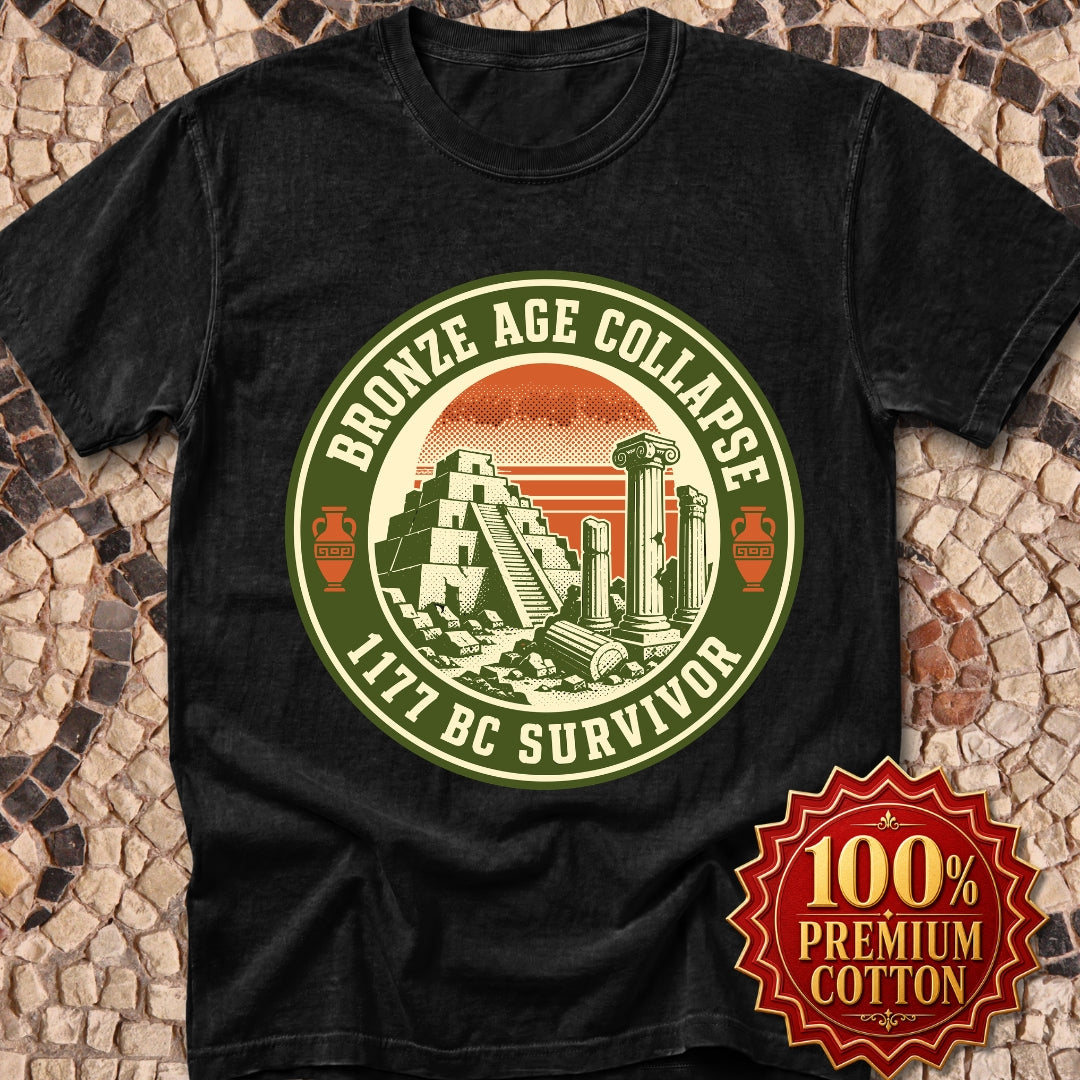 Badge Style Bronze Age Collapse Survivor Premium Tee