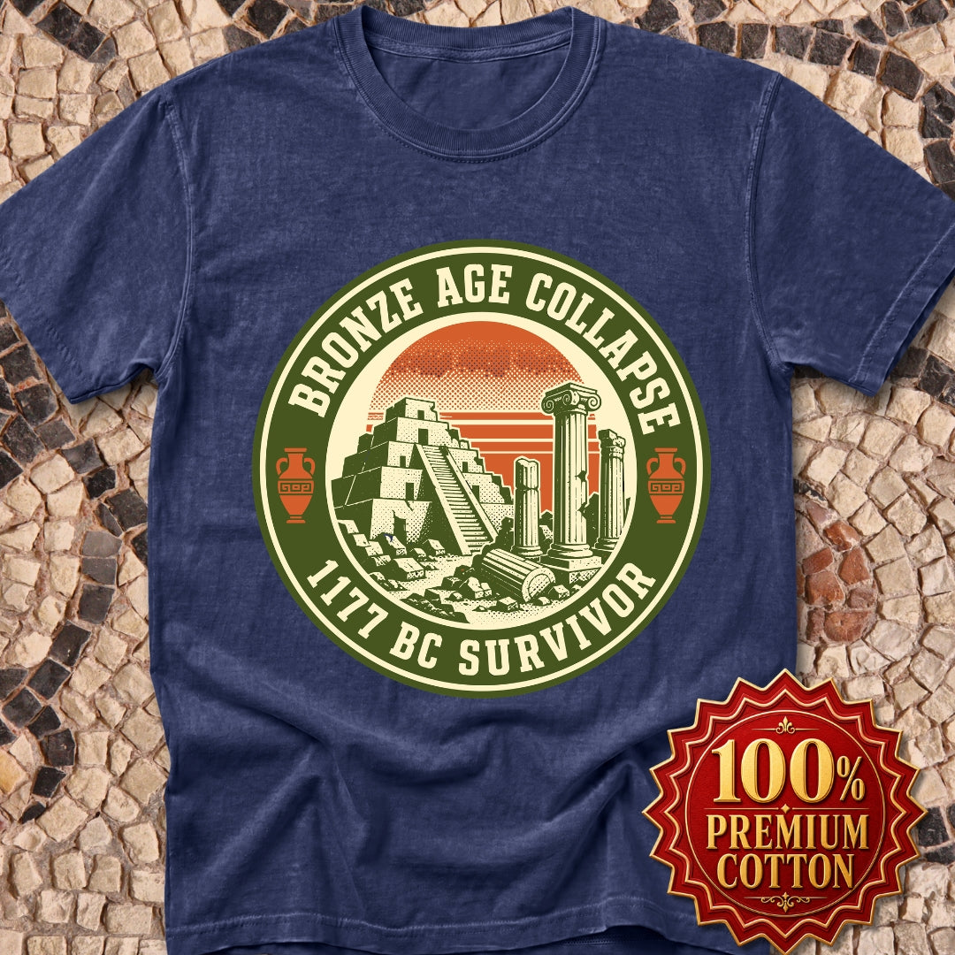 Badge Style Bronze Age Collapse Survivor Premium Tee