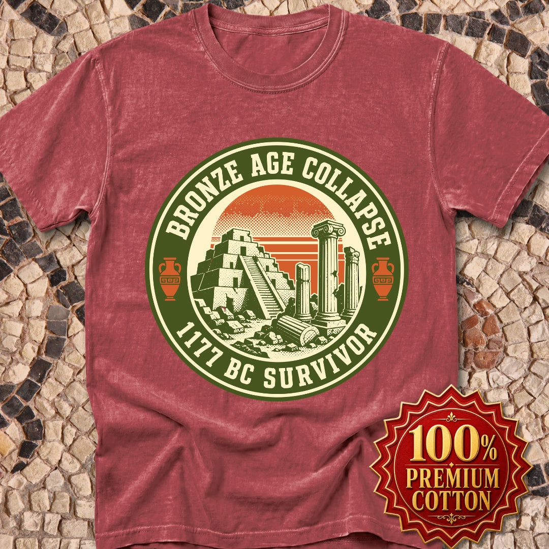 Badge Style Bronze Age Collapse Survivor Premium Tee