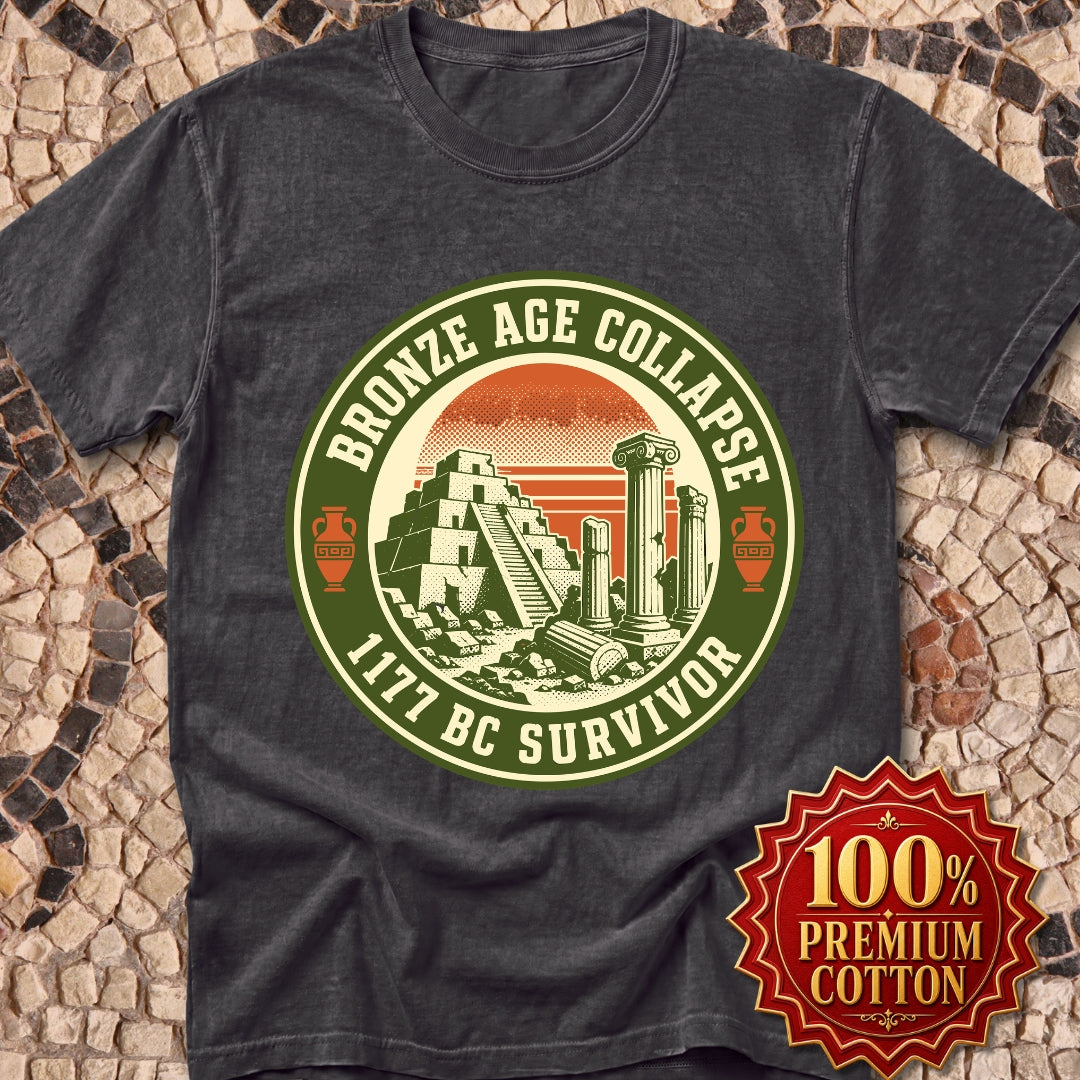 Badge Style Bronze Age Collapse Survivor Premium Tee