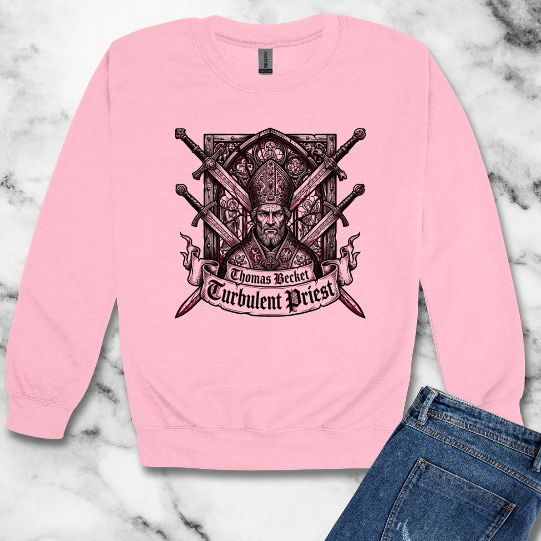 Thomas Becket Turbulent Priest Unisex Heavy Crewneck Sweatshirt