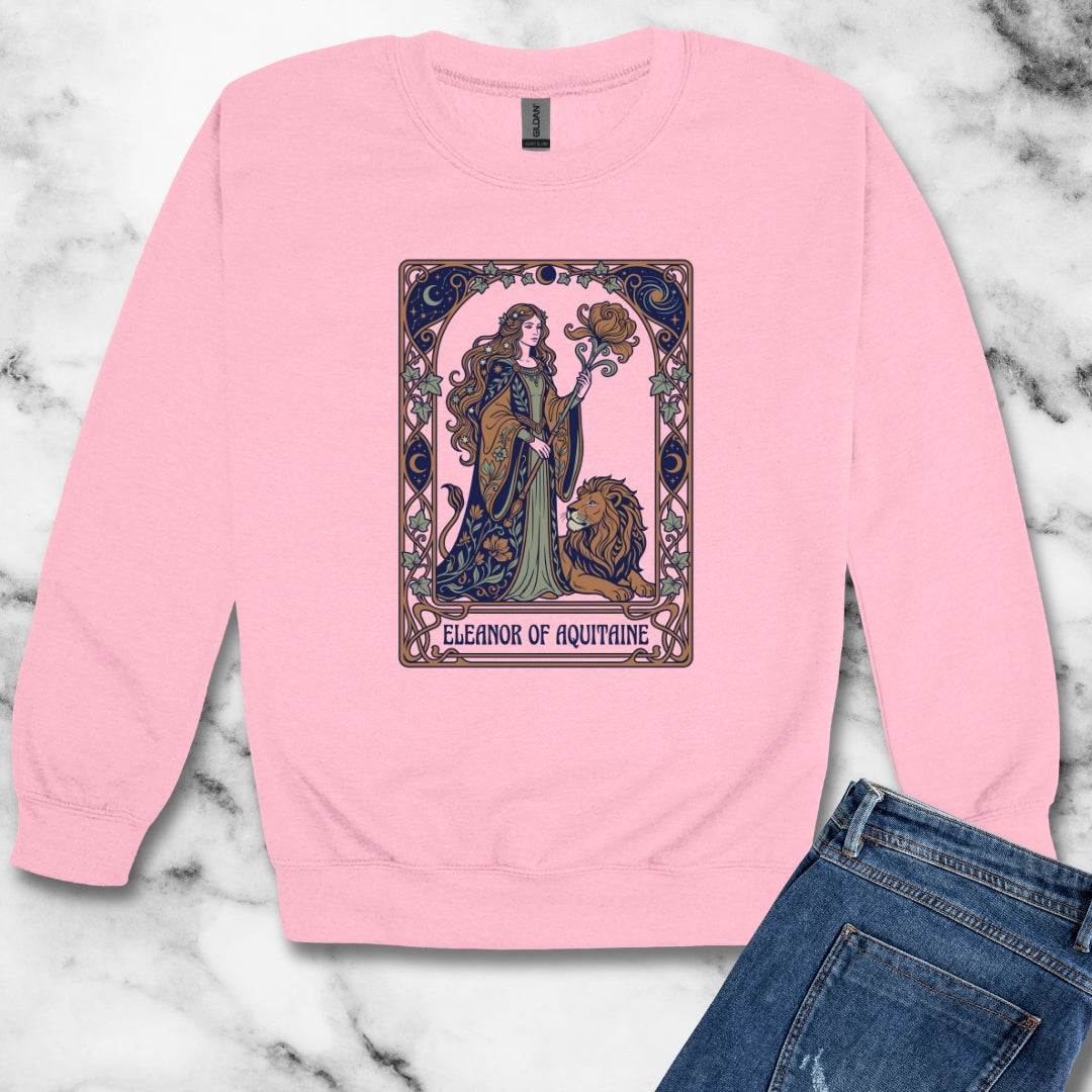 Eleanor of Aquitaine Art Nouveau Unisex Heavy Crewneck Sweatshirt
