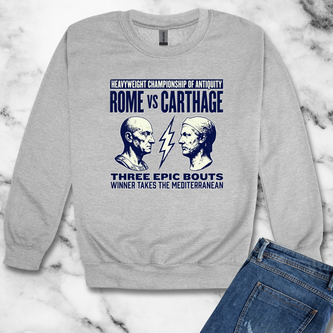 Punic Wars Matchup Unisex Heavy Crewneck Sweatshirt