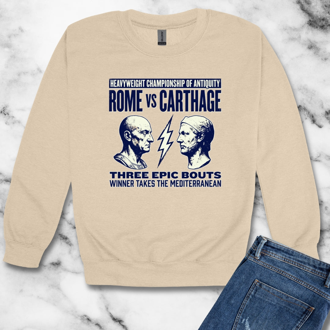 Punic Wars Matchup Unisex Heavy Crewneck Sweatshirt