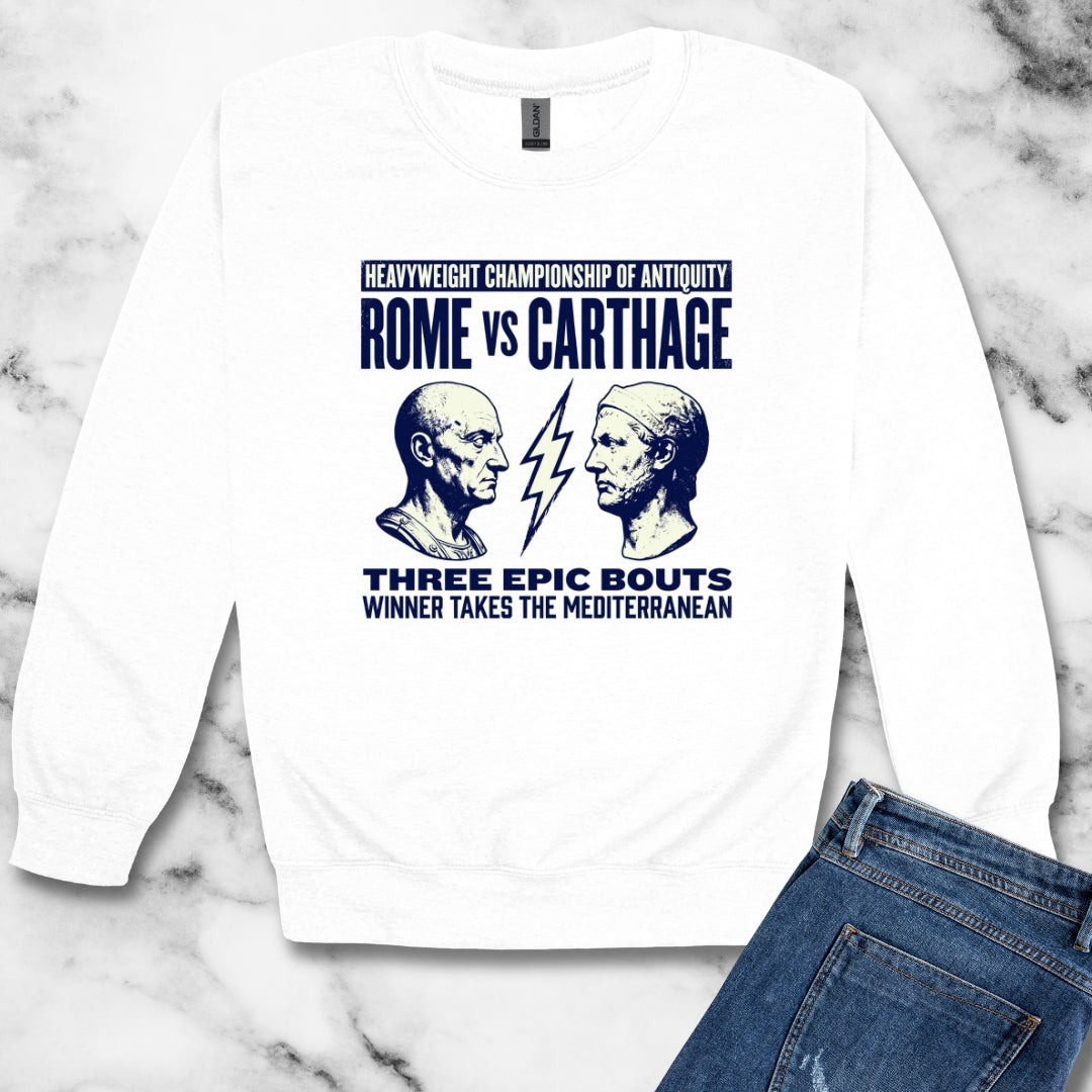 Punic Wars Matchup Unisex Heavy Crewneck Sweatshirt