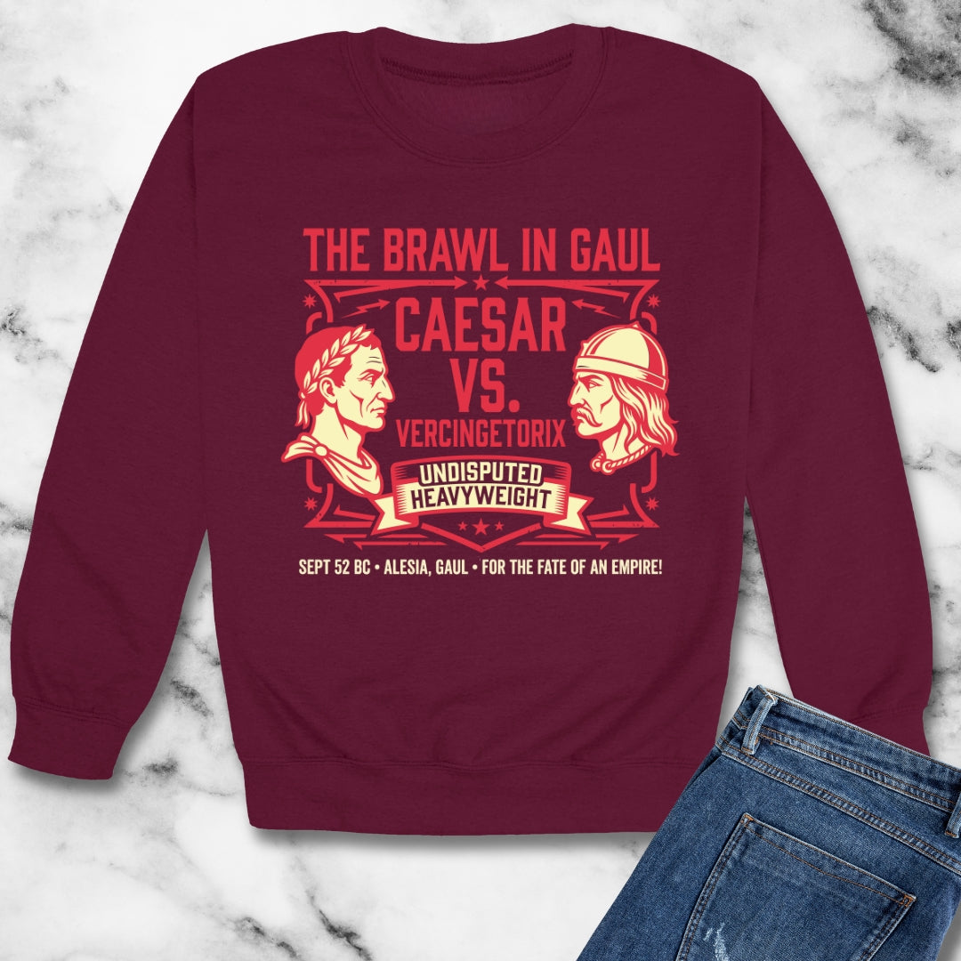 Caesar vs Vercingetorix Battle of Alesia Unisex Heavy Crewneck Sweatshirt