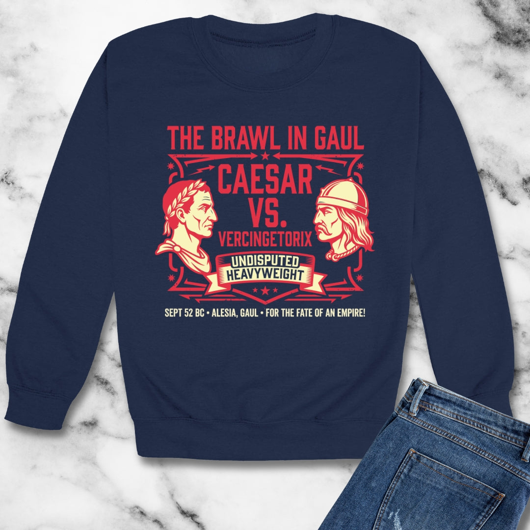 Caesar vs Vercingetorix Battle of Alesia Unisex Heavy Crewneck Sweatshirt