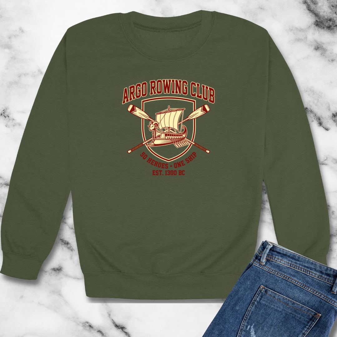 Jason and Argonauts Argo Rowing Club Unisex Heavy Crewneck Sweatshirt