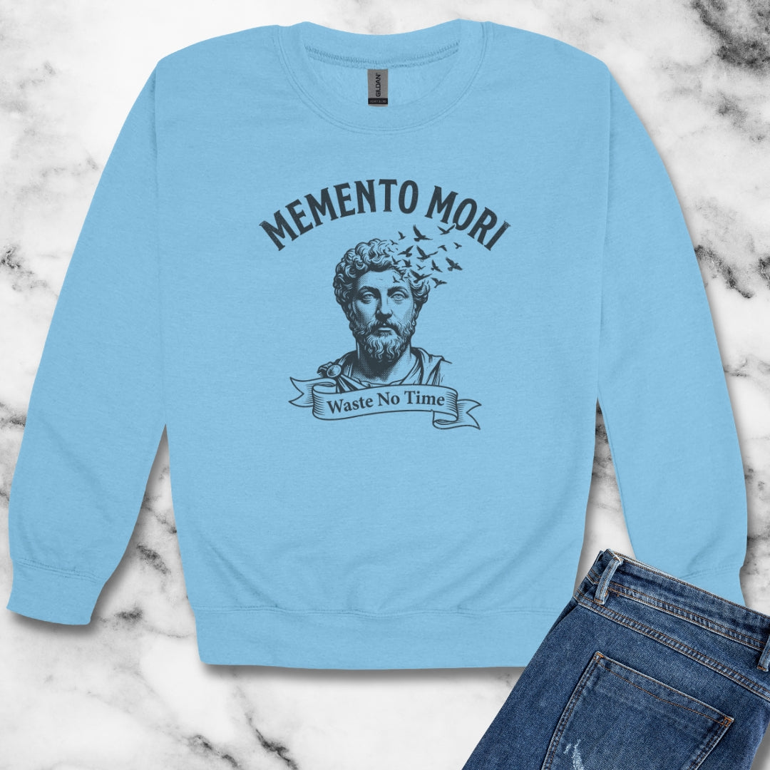 Marcus Aurelius Memento Mori Unisex Heavy Crewneck Sweatshirt