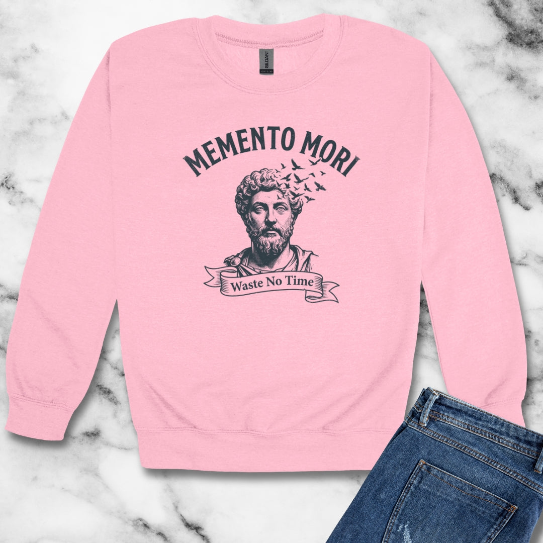 Marcus Aurelius Memento Mori Unisex Heavy Crewneck Sweatshirt