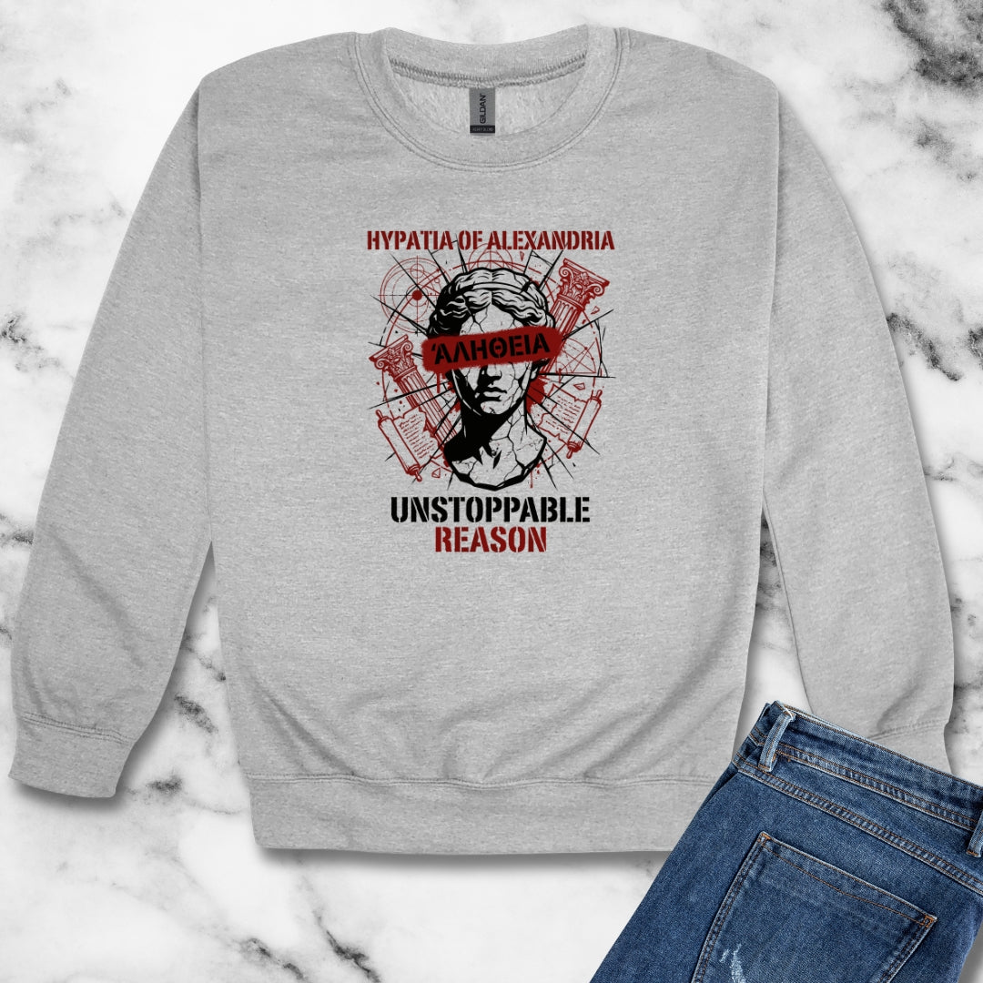 Hypatia of Alexandria Greek Truth Unisex Heavy Crewneck Sweatshirt