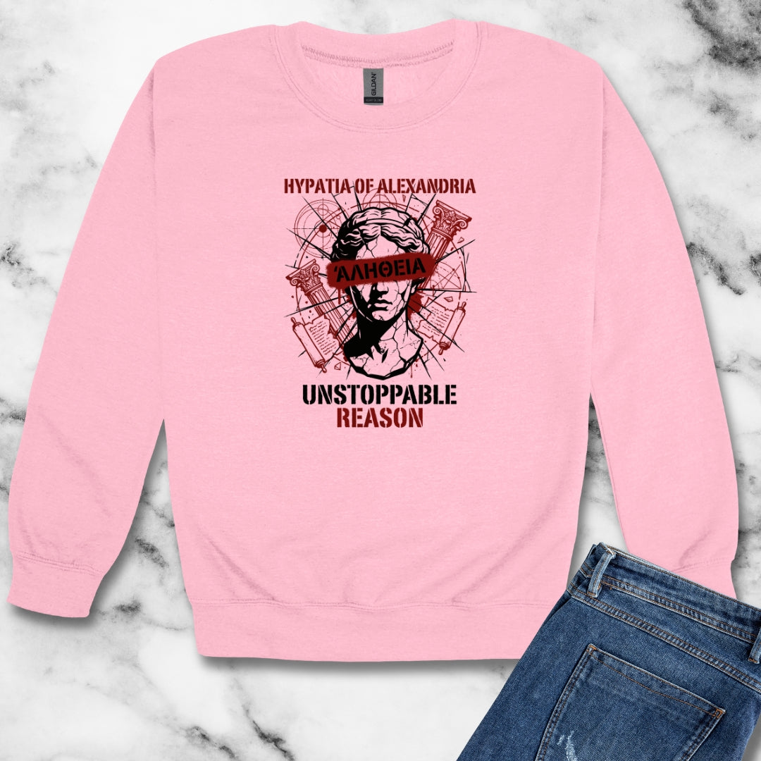 Hypatia of Alexandria Greek Truth Unisex Heavy Crewneck Sweatshirt