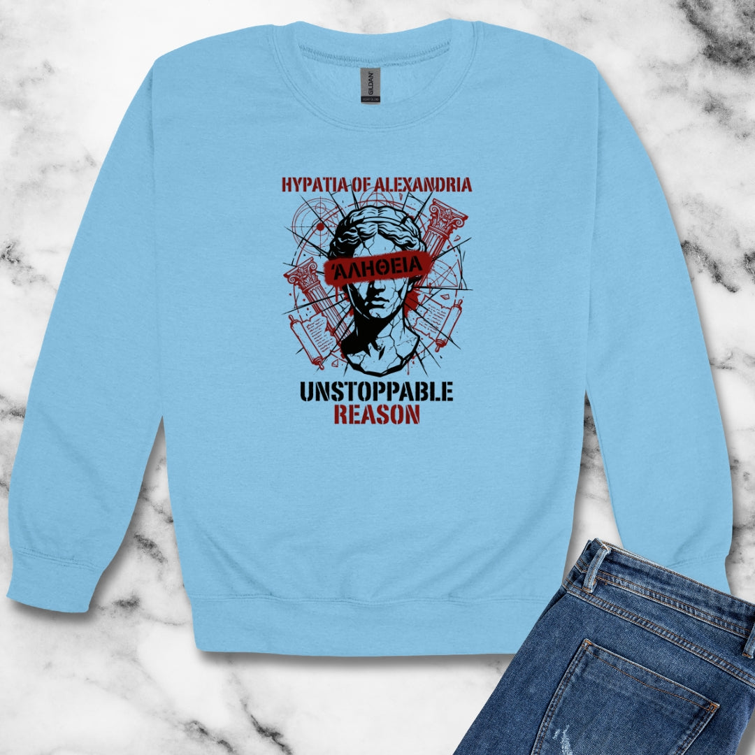 Hypatia of Alexandria Greek Truth Unisex Heavy Crewneck Sweatshirt