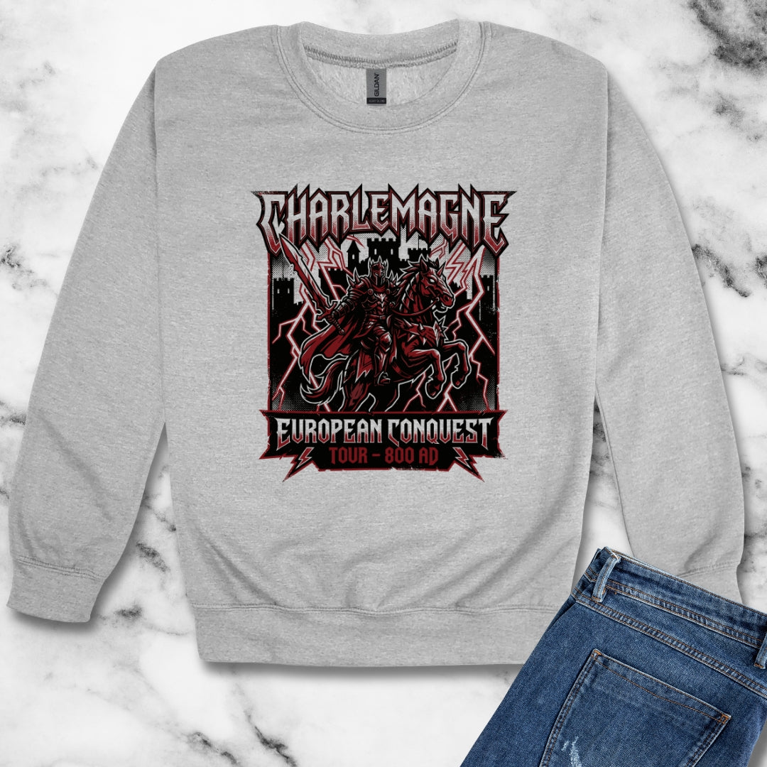 Charlemagne European Conquest Tour Unisex Heavy Crewneck Sweatshirt