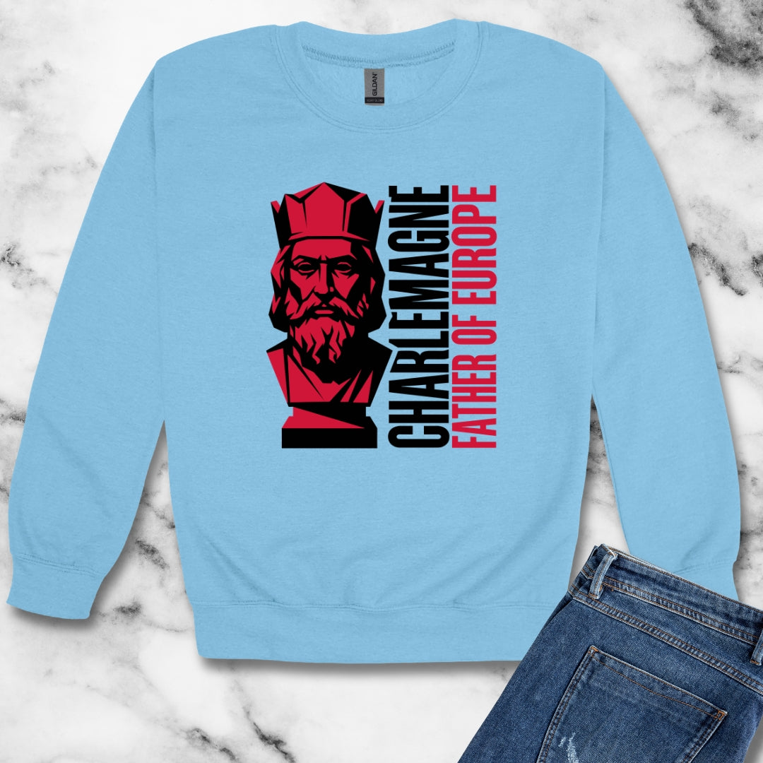 Charlemagne Father of Europe Unisex Heavy Crewneck Sweatshirt