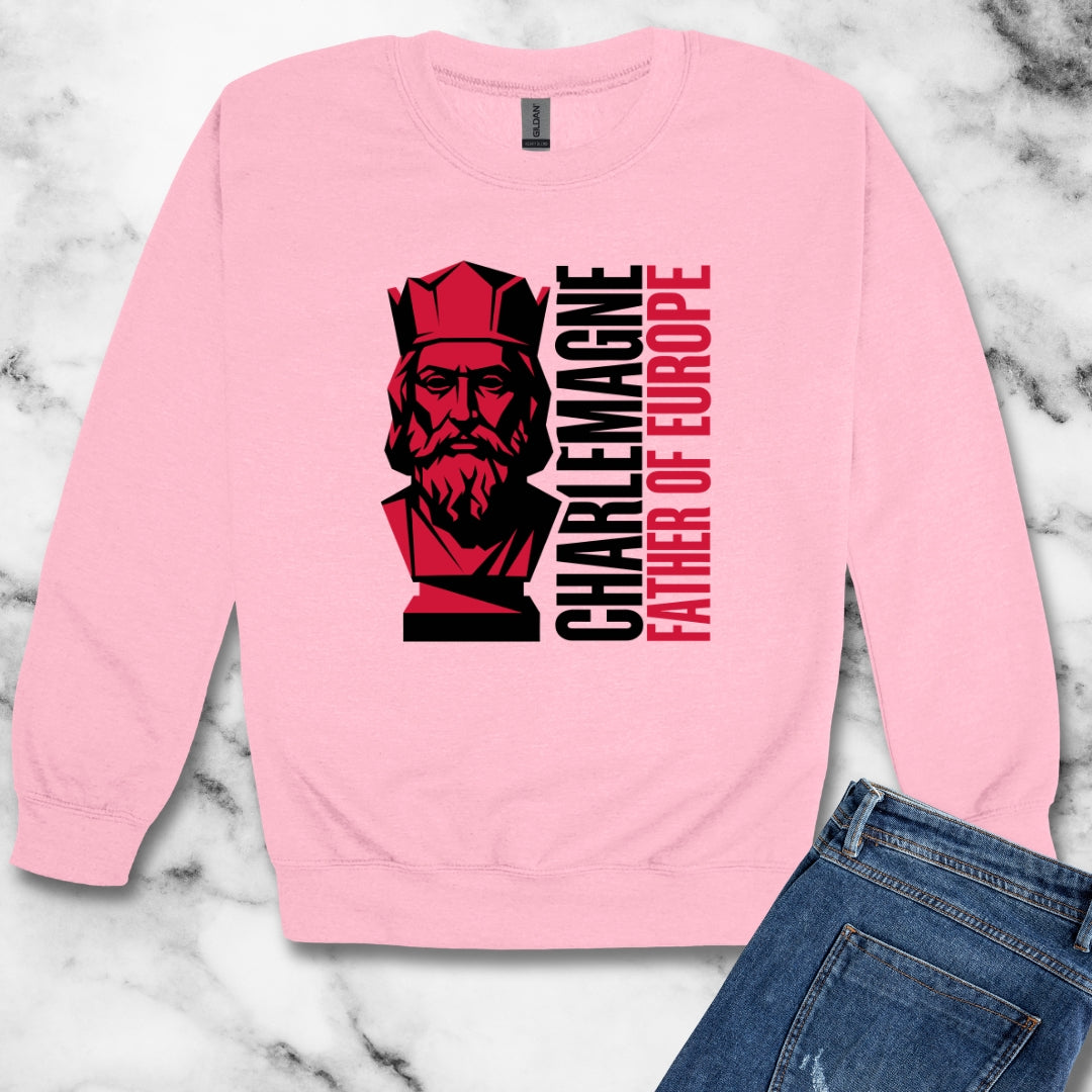 Charlemagne Father of Europe Unisex Heavy Crewneck Sweatshirt