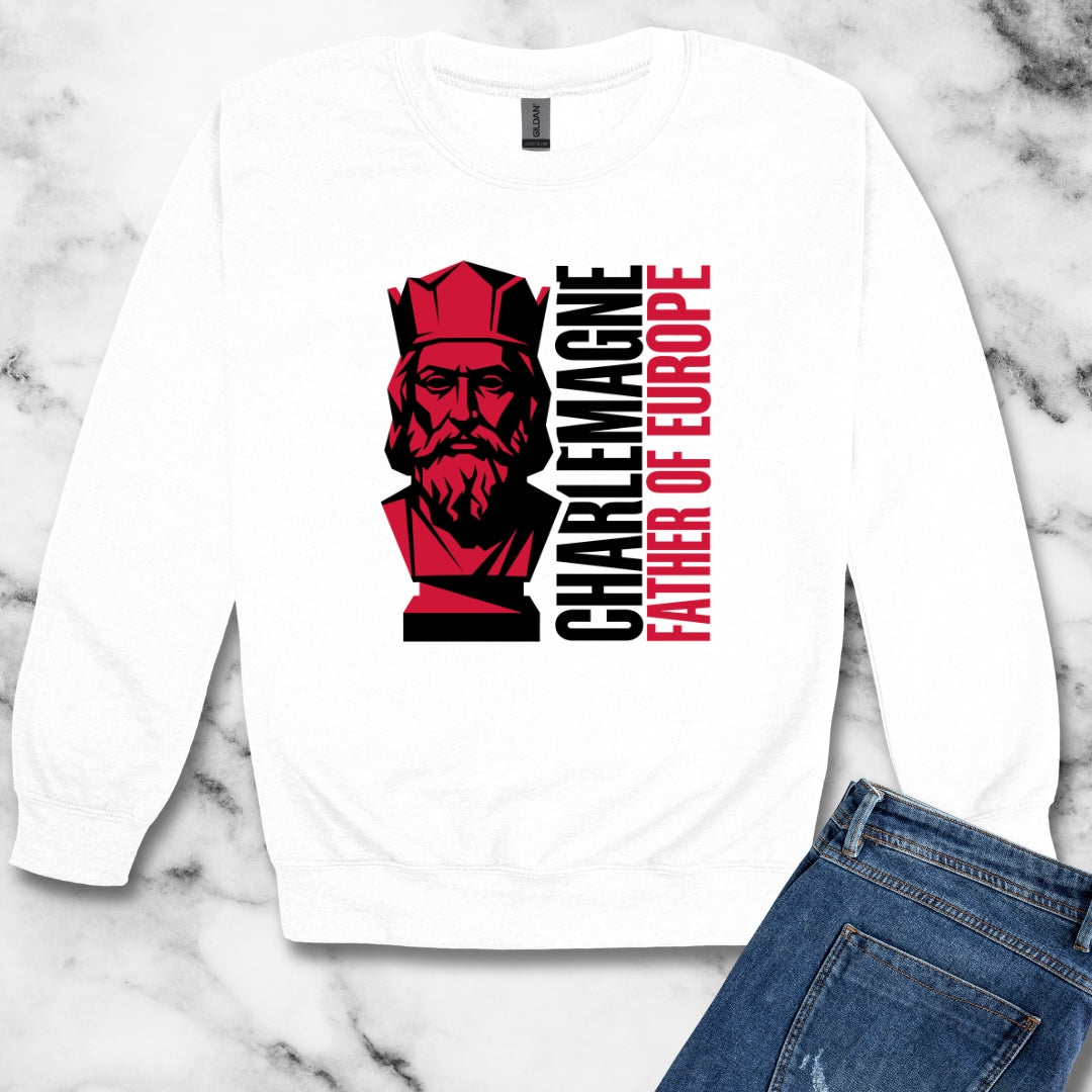 Charlemagne Father of Europe Unisex Heavy Crewneck Sweatshirt