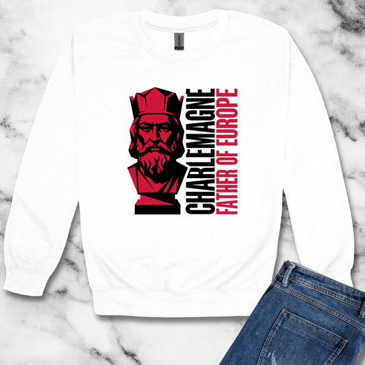 Charlemagne Father of Europe Unisex Heavy Crewneck Sweatshirt