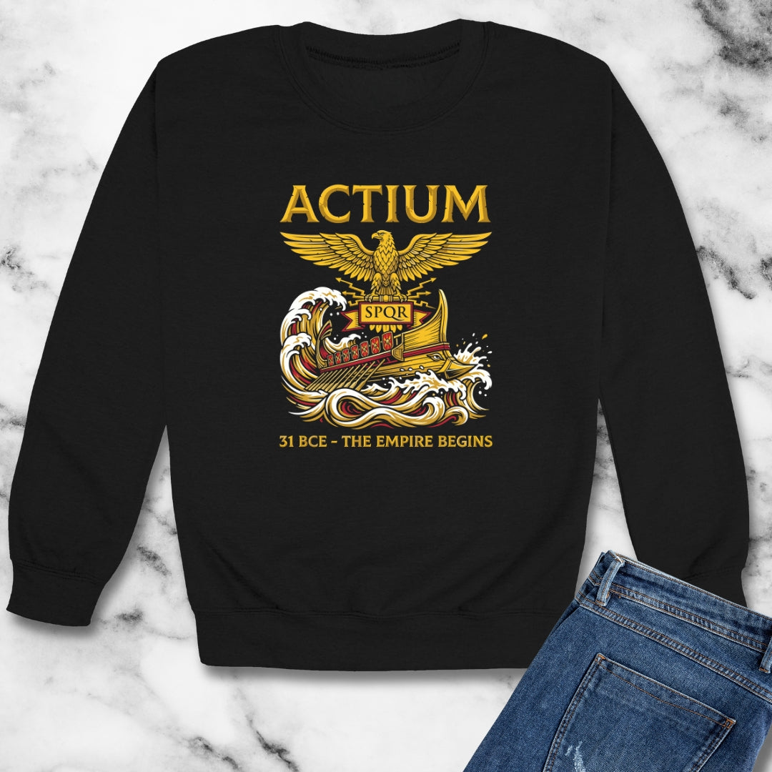 Battle of Actium Empire Begins Unisex Heavy Crewneck Sweatshirt