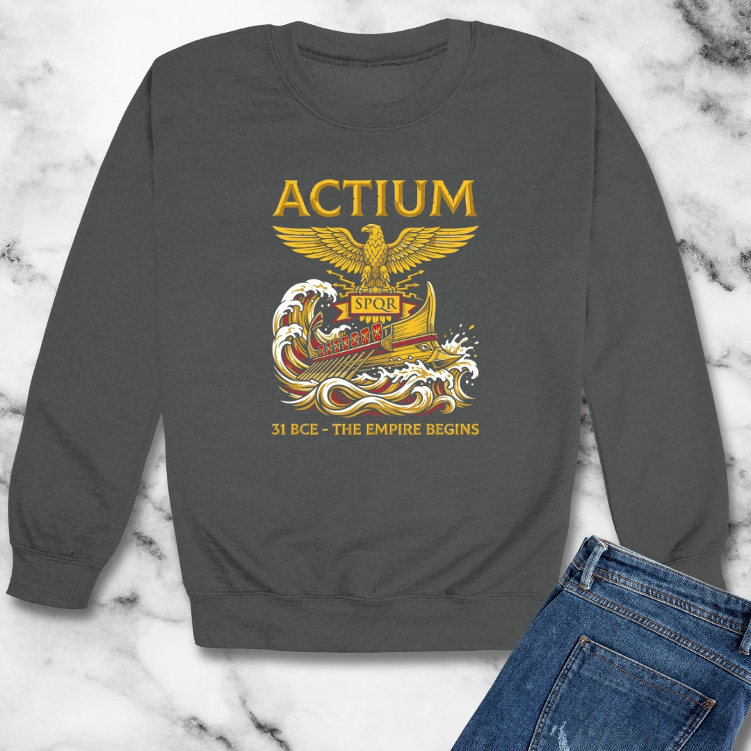 Battle of Actium Empire Begins Unisex Heavy Crewneck Sweatshirt
