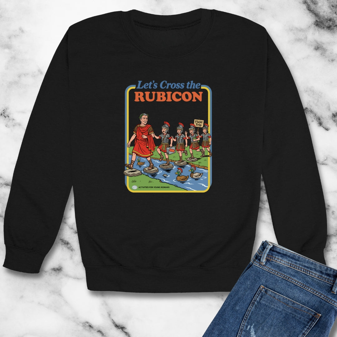 Let's Cross Rubicon Kids' Book Parody Unisex Heavy Crewneck Sweatshirt
