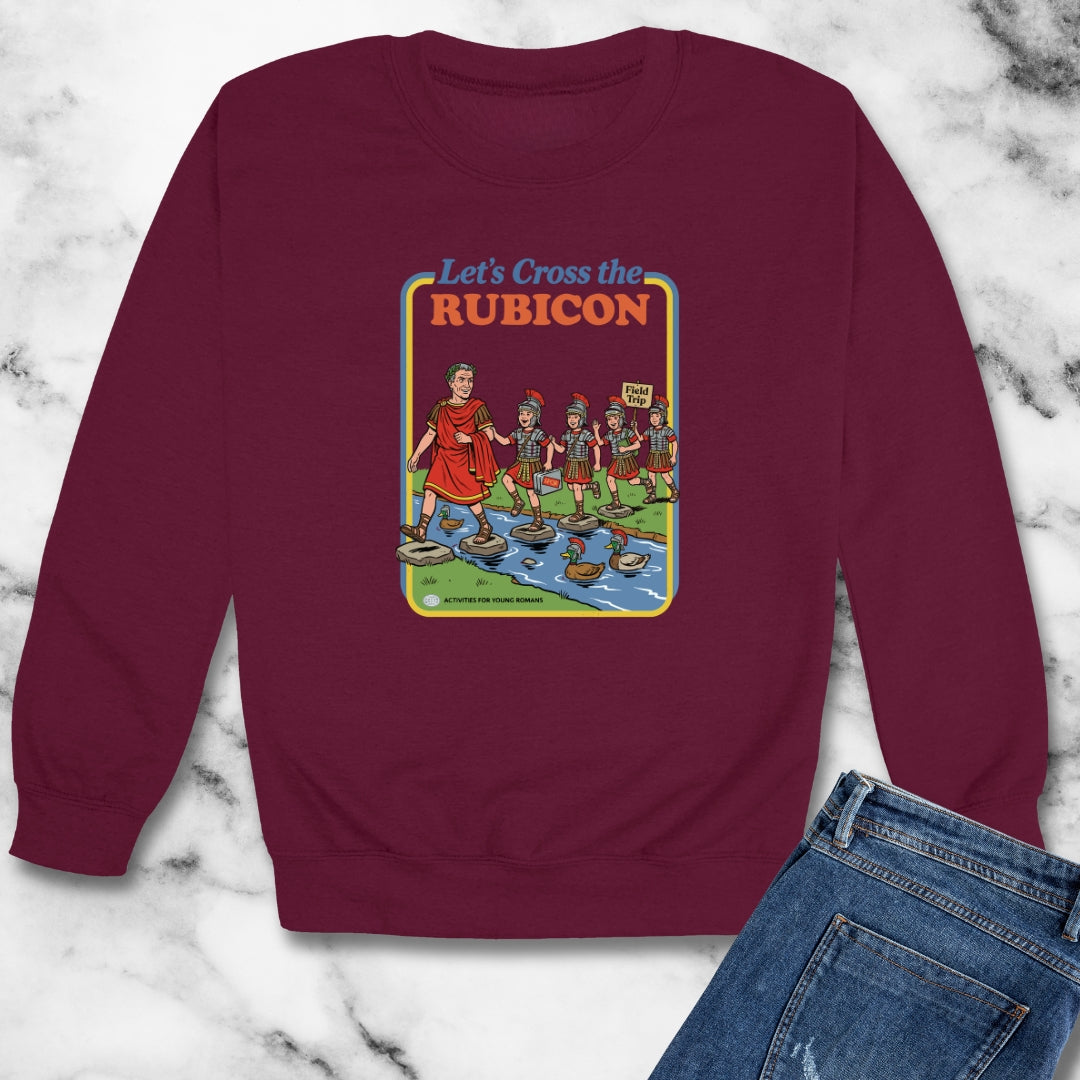 Let's Cross Rubicon Kids' Book Parody Unisex Heavy Crewneck Sweatshirt