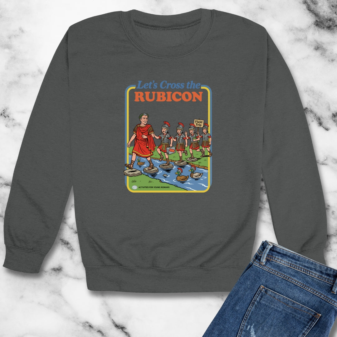 Let's Cross Rubicon Kids' Book Parody Unisex Heavy Crewneck Sweatshirt