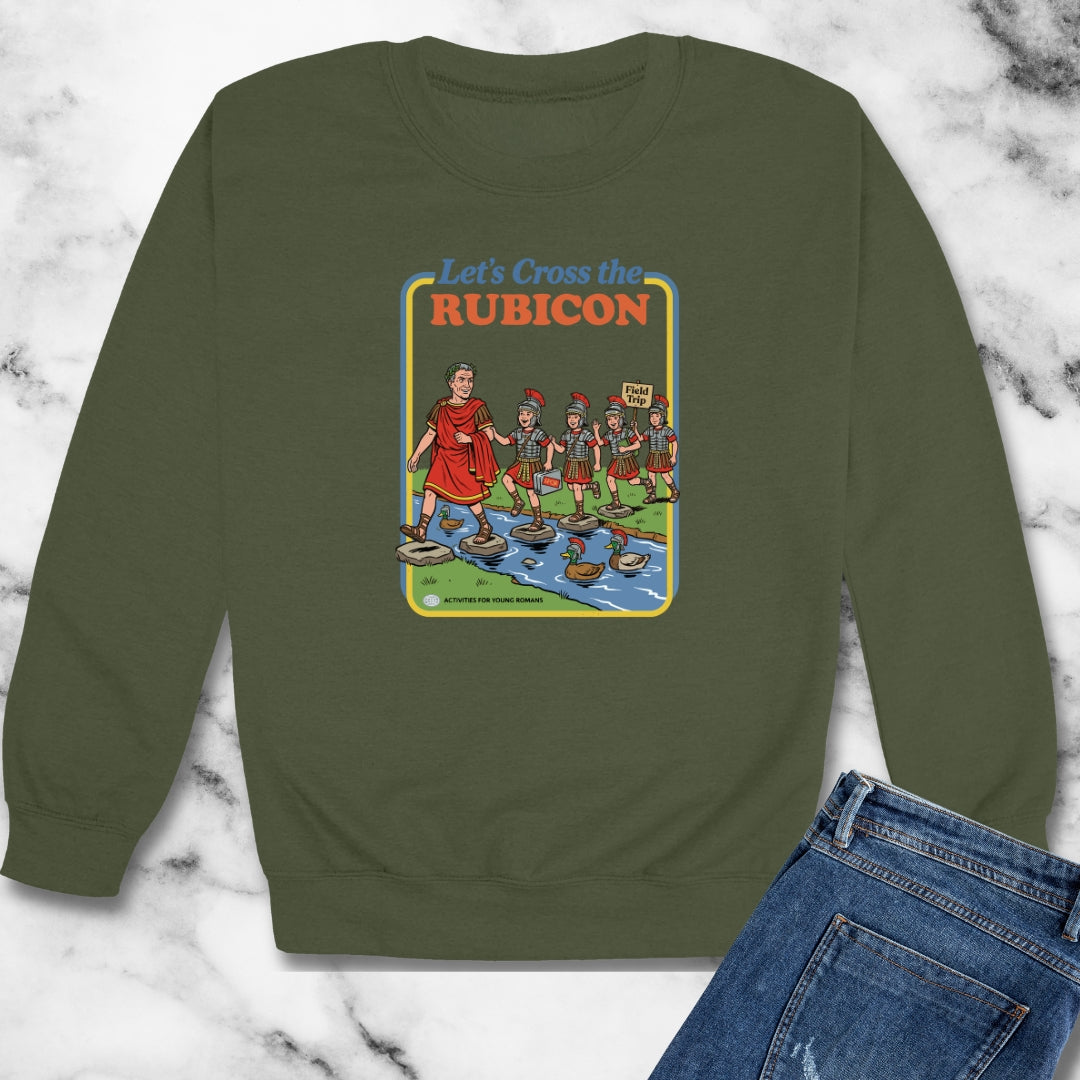 Let's Cross Rubicon Kids' Book Parody Unisex Heavy Crewneck Sweatshirt