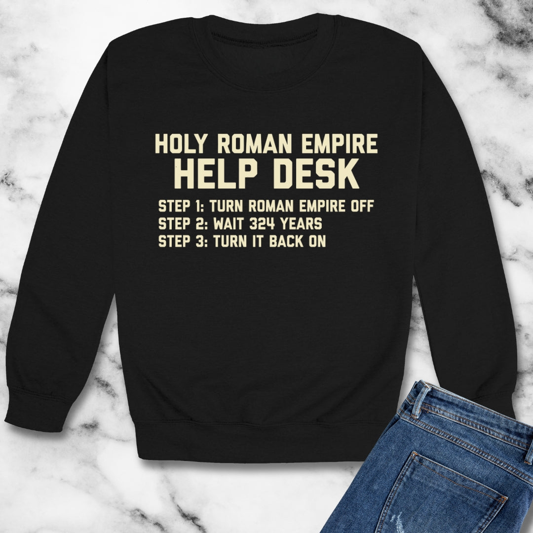 Holy Roman Empire Help Desk Ticket Unisex Heavy Crewneck Sweatshirt