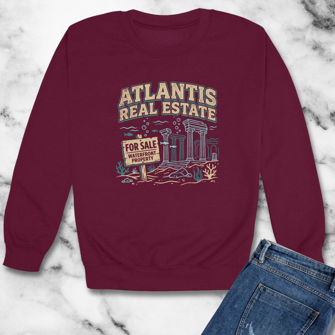Atlantis Real Estate Agency Unisex Heavy Crewneck Sweatshirt