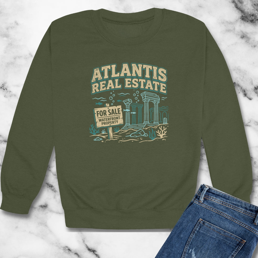 Atlantis Real Estate Agency Unisex Heavy Crewneck Sweatshirt