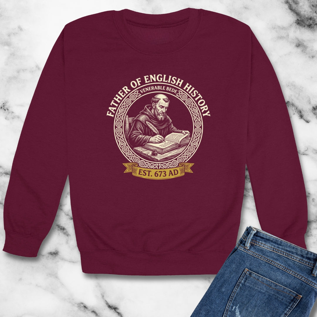 Venerable Bede Father of English History Unisex Heavy Crewneck Sweatshirt