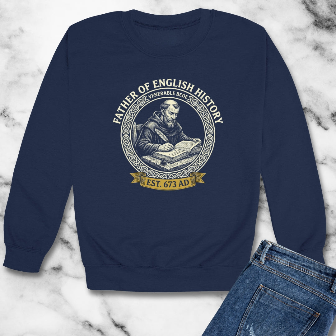 Venerable Bede Father of English History Unisex Heavy Crewneck Sweatshirt