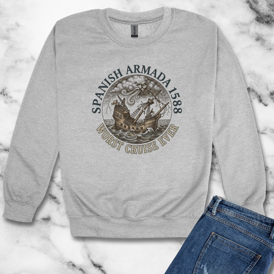 Spanish Armada Worst Cruise Ever Unisex Heavy Crewneck Sweatshirt