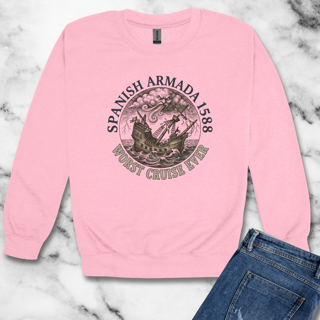 Spanish Armada Worst Cruise Ever Unisex Heavy Crewneck Sweatshirt