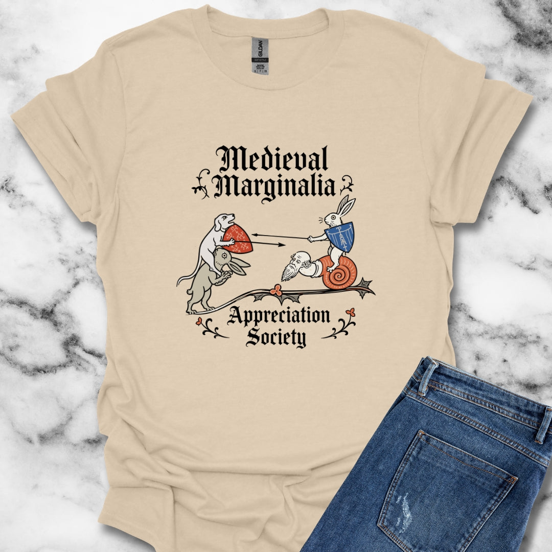 Medieval Marginalia Appreciation Society Battle T-Shirt