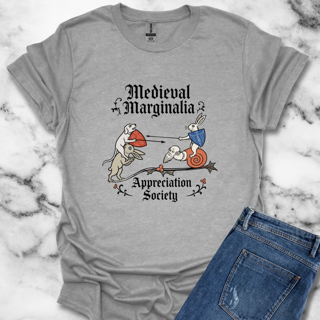 Medieval Marginalia Appreciation Society Battle T-Shirt