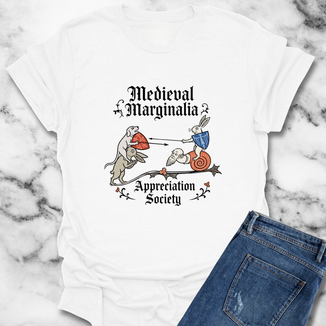 Medieval Marginalia Appreciation Society Battle T-Shirt