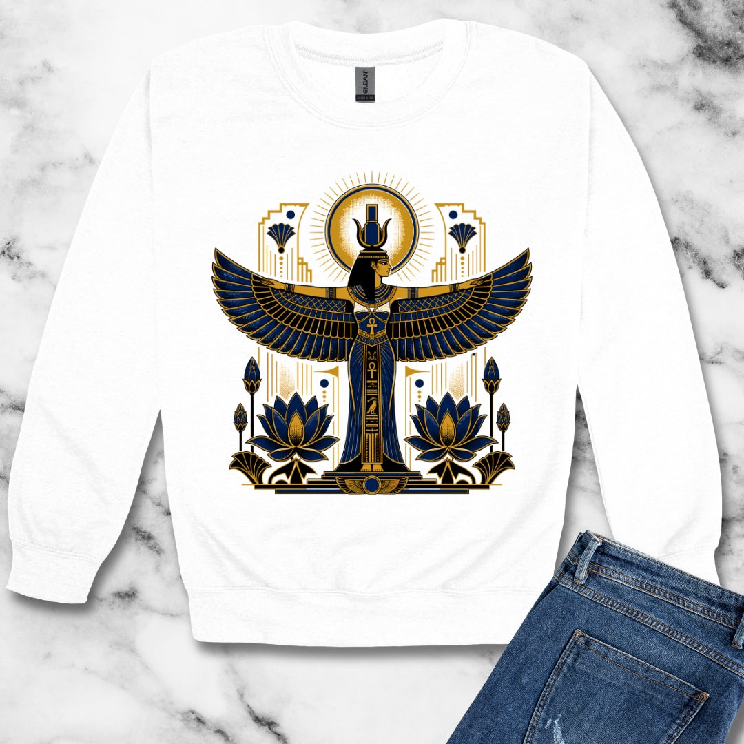 Art Deco Isis Unisex Heavy Crewneck Sweatshirt