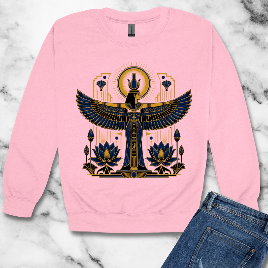 Art Deco Isis Unisex Heavy Crewneck Sweatshirt