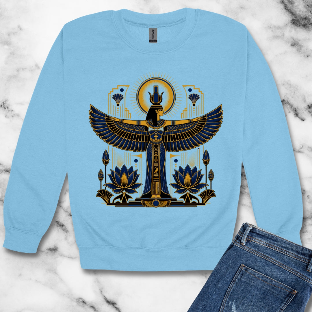 Art Deco Isis Unisex Heavy Crewneck Sweatshirt
