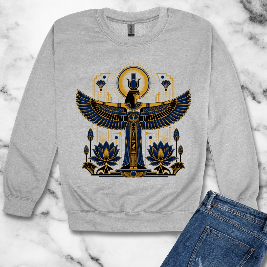Art Deco Isis Unisex Heavy Crewneck Sweatshirt