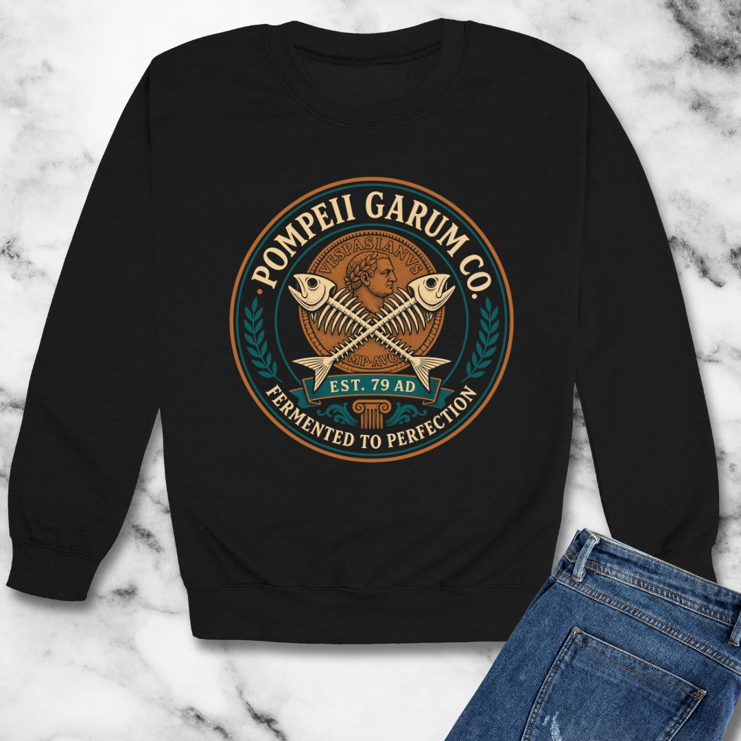 Pompeii Garum Co. Unisex Heavy Crewneck Sweatshirt