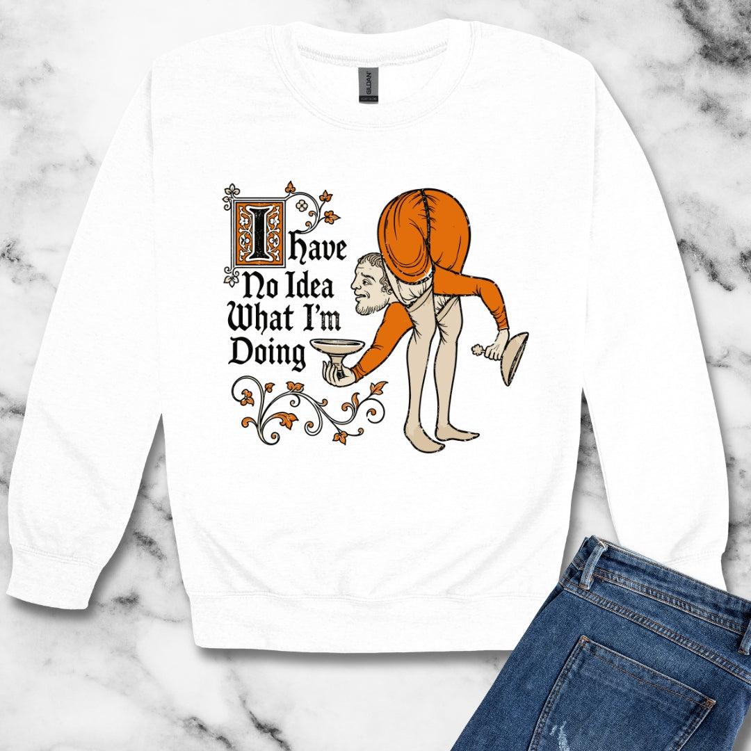 Marginalia No Idea What I'm Doing Unisex Heavy Crewneck Sweatshirt