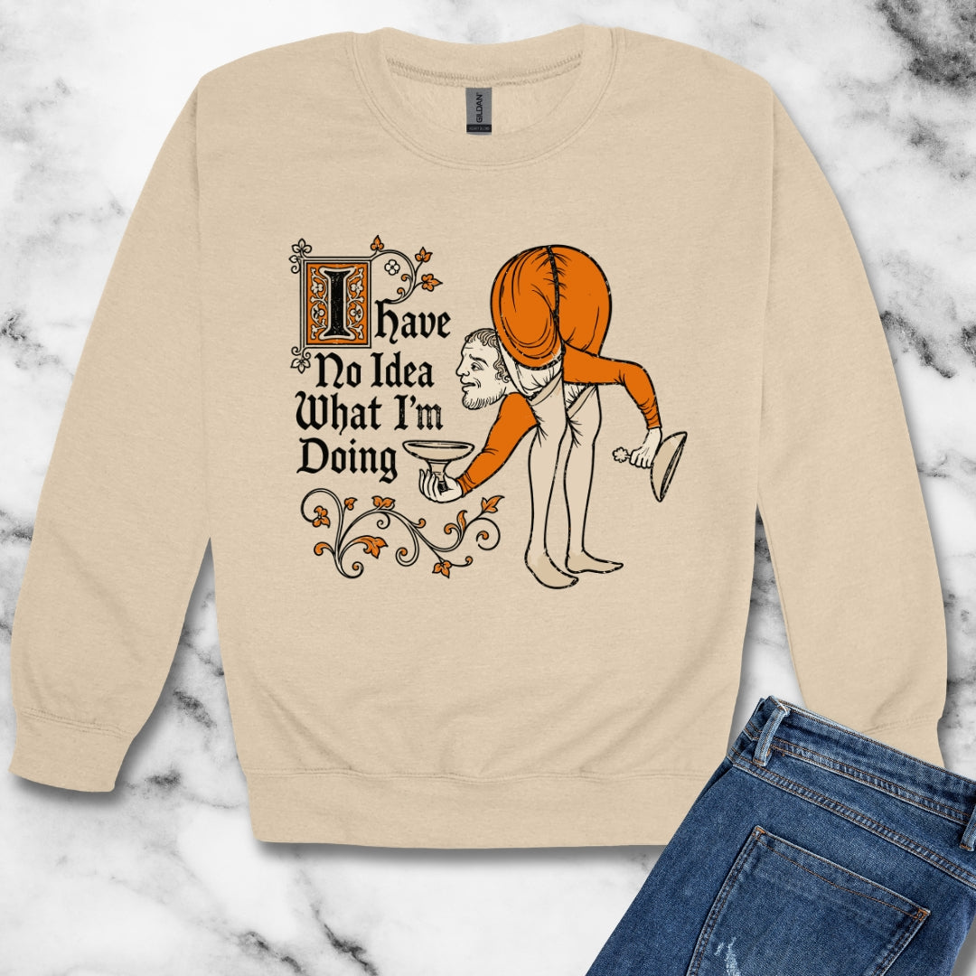 Marginalia No Idea What I'm Doing Unisex Heavy Crewneck Sweatshirt
