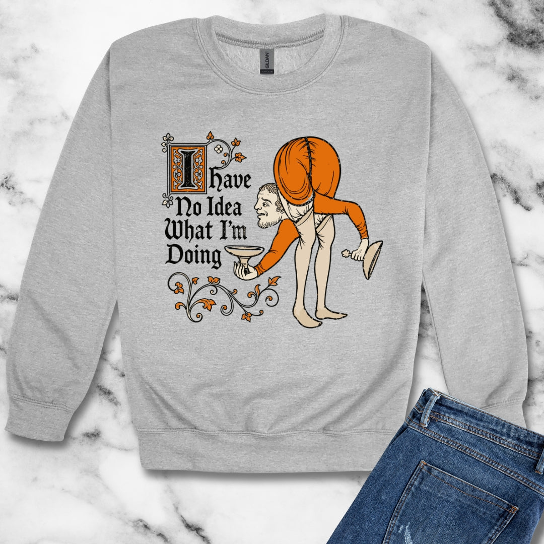 Marginalia No Idea What I'm Doing Unisex Heavy Crewneck Sweatshirt